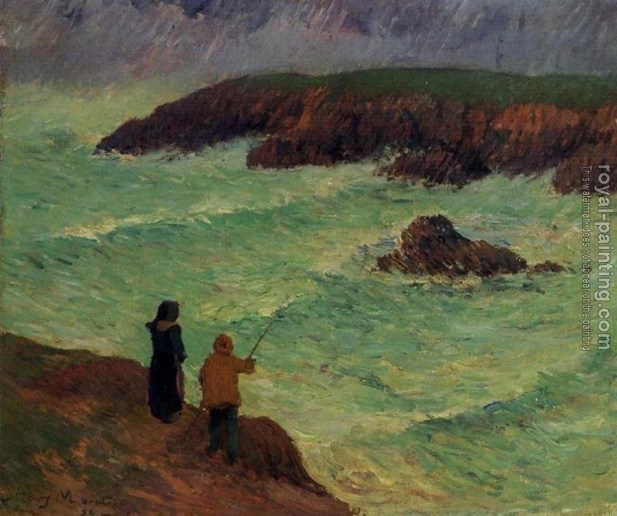 Henri Moret : The Cliffs near the Sea